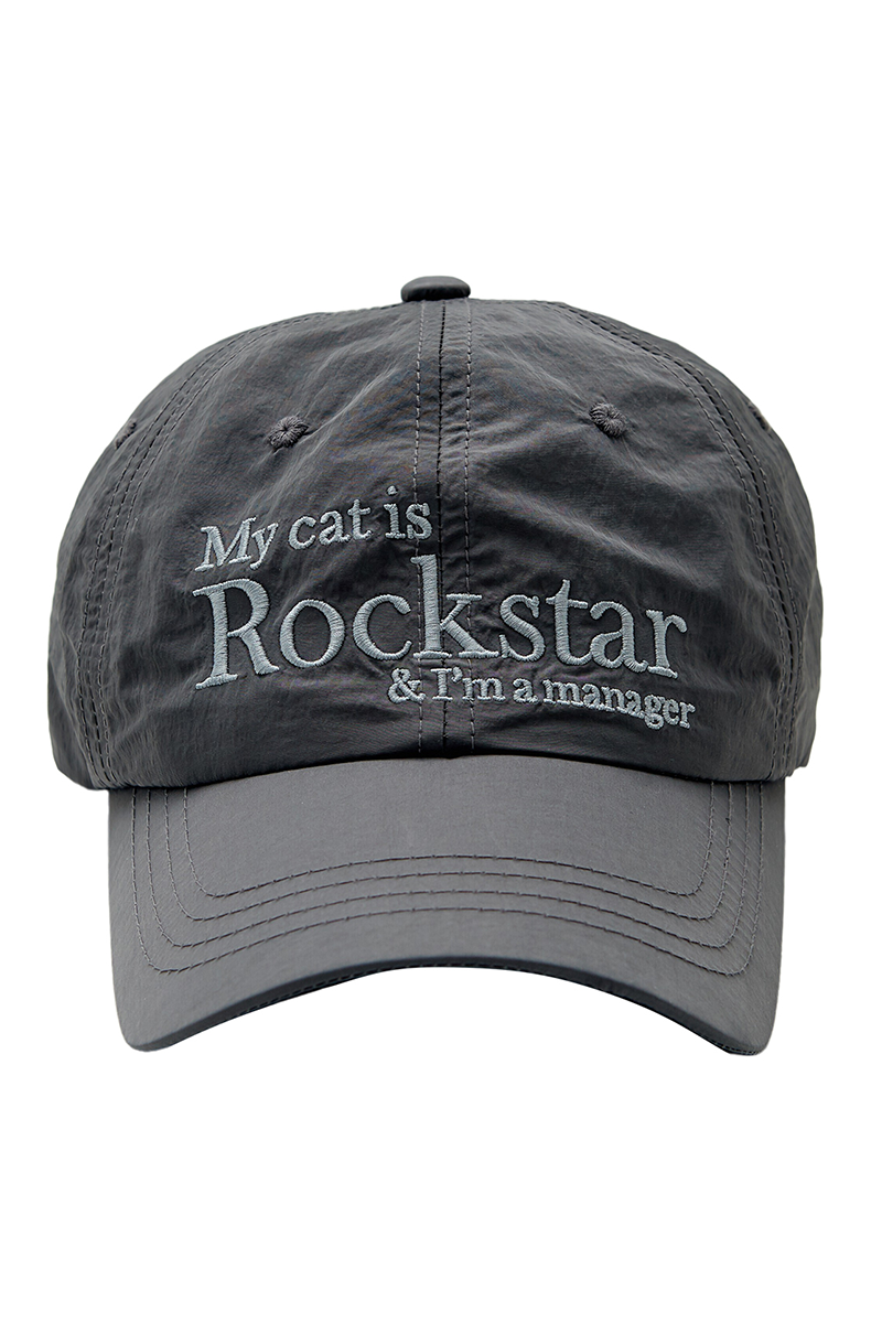 Rockstar cat cap (Charcoal)