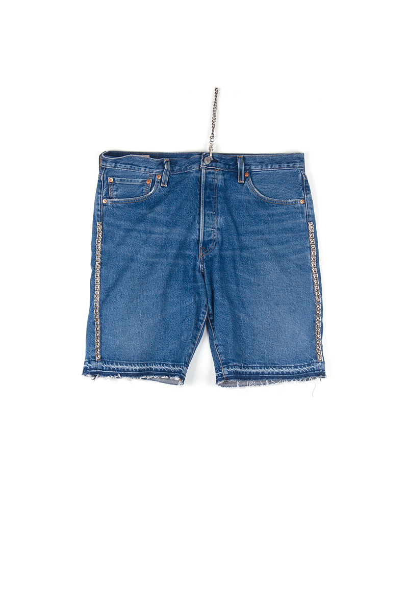 501 Stud Custom Half Denim Jeans