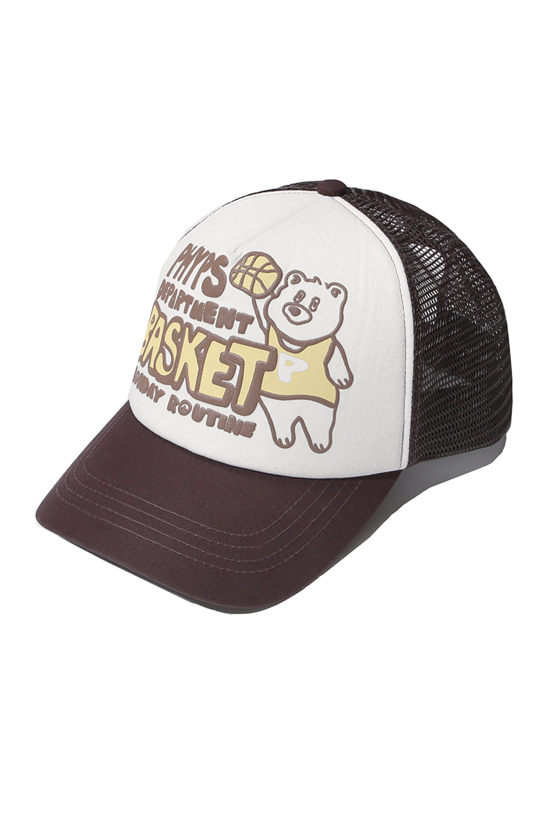 PHYPS® BASKETBALL BEARS MESH CAP BROWN