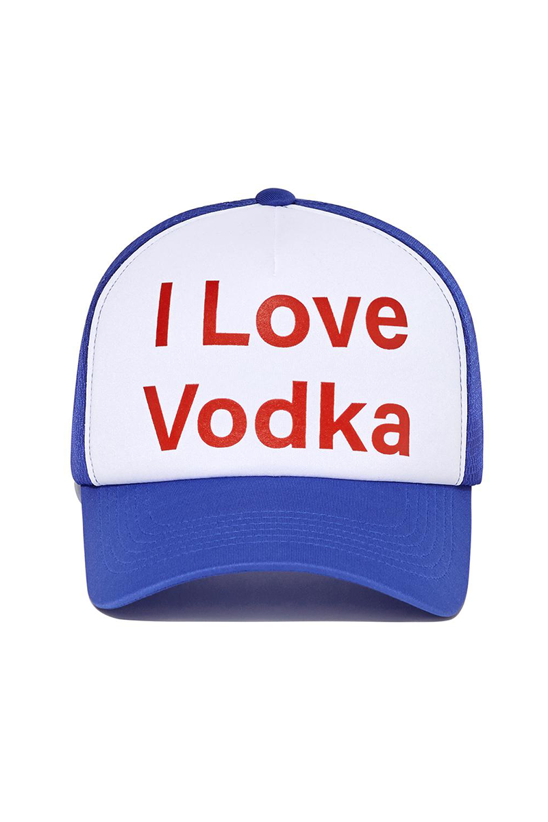 I Love Vodka Mesh cap (Blue)
