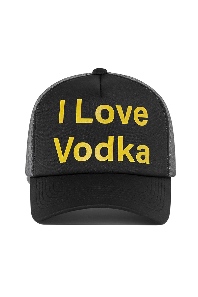 I Love Vodka Mesh cap (Black)