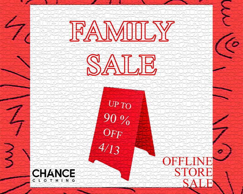 CHANCE CLOTHING FAMILY SALE